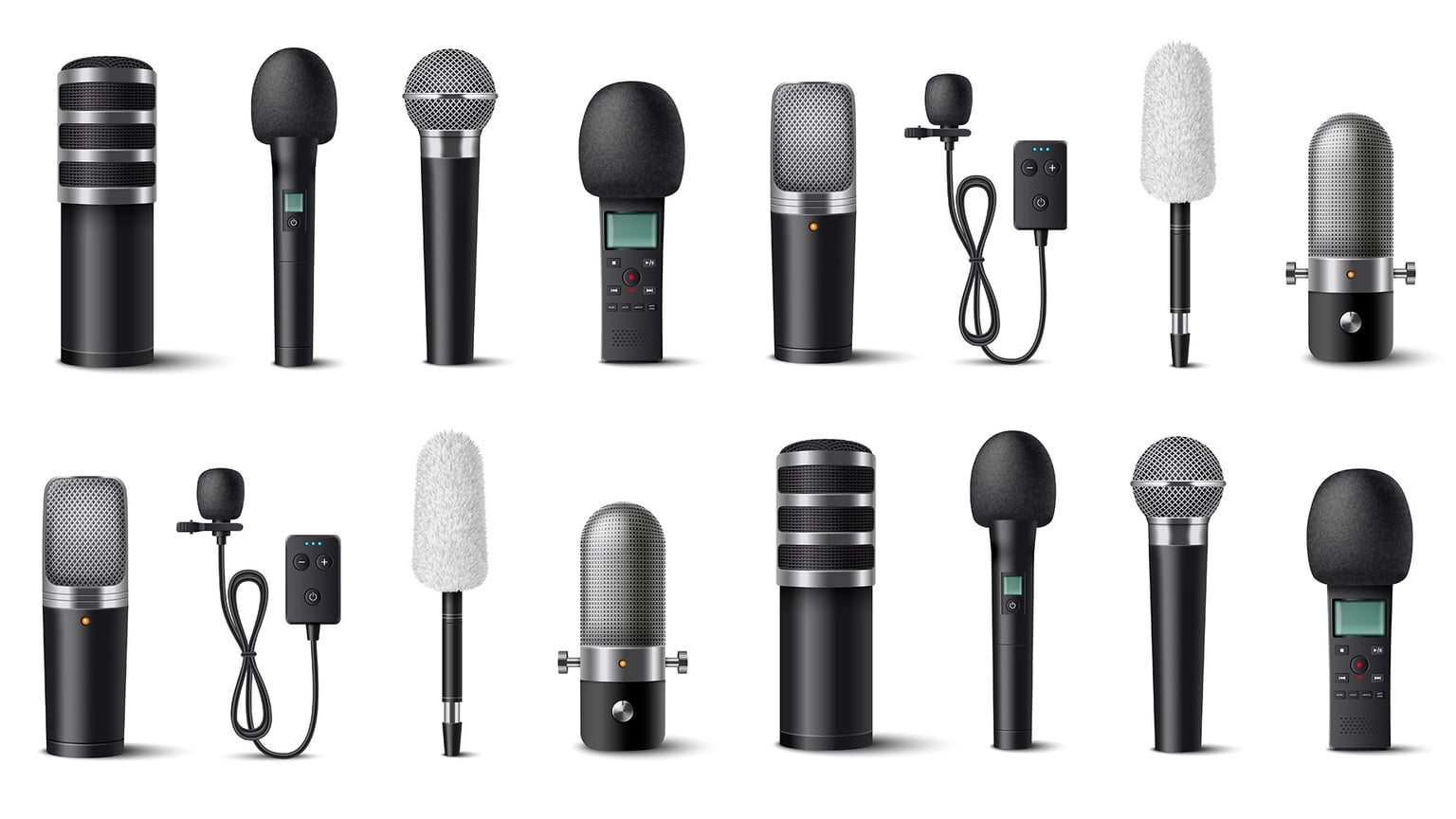 Microphones - Shure & Sennheiser Professional Set