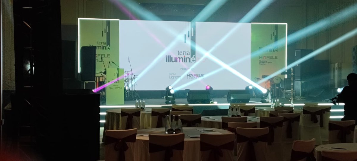 Hafele Terra Illumine Dealer Meet Stage Setup