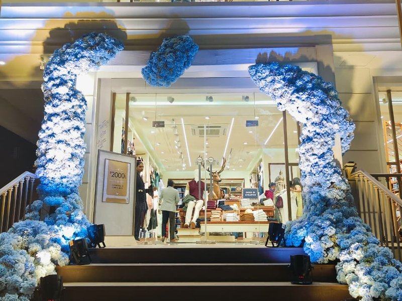 Allen Solly Floral Entrance Arch Store Launch