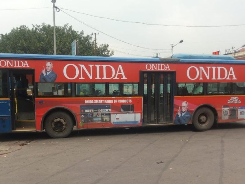 Onida Full Bus Wrap Branding